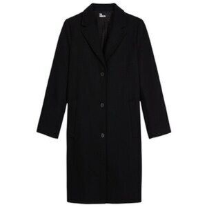 The Kooples Black Wool Blend Tailored Long Coat NWT EU 38 US 6